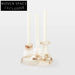 Modern Luxury White Marble Candle Holder - Elegant Home Decor Accent Piece