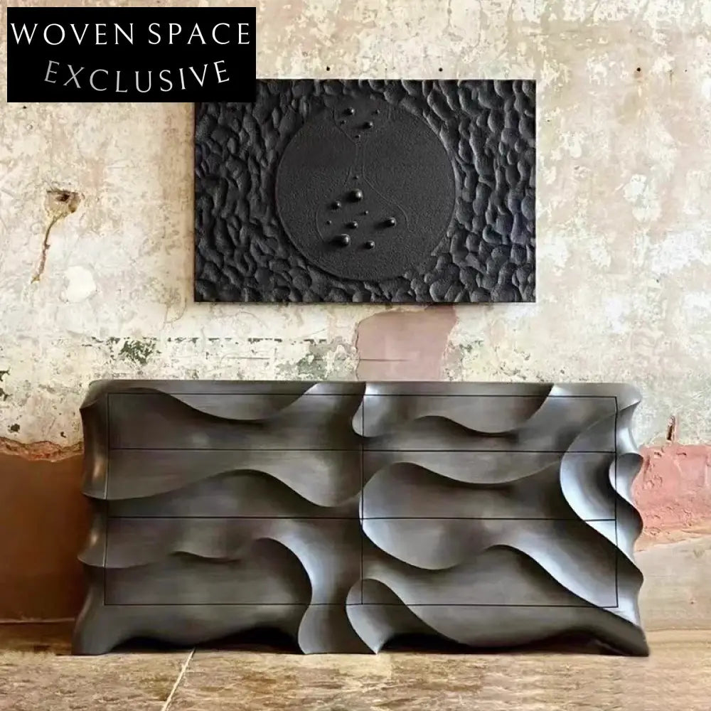 Modern Luxury Wood Console Cabinet for Entryway Living Room Storage