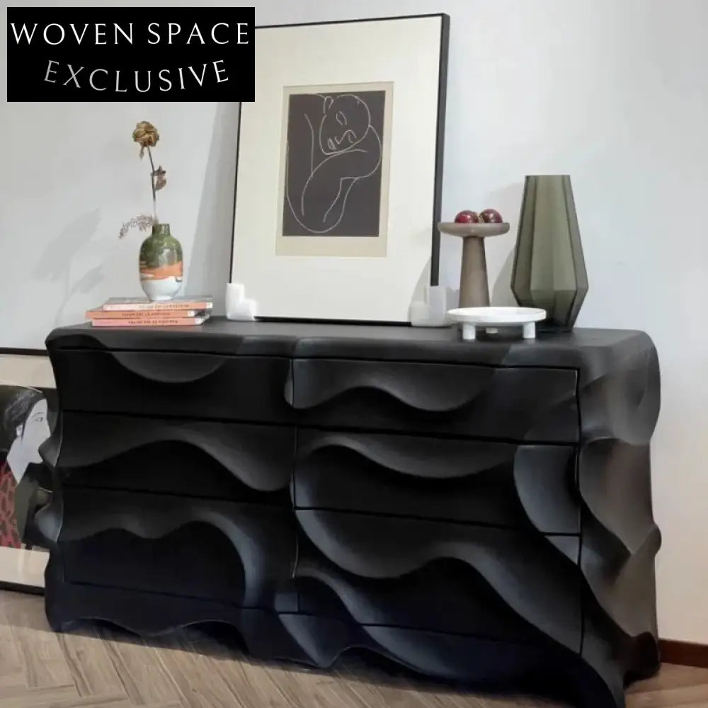 Modern Luxury Wood Console Cabinet for Entryway Living Room Storage