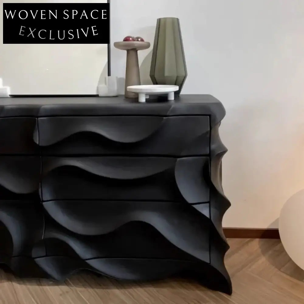 Modern Luxury Wood Console Cabinet for Entryway Living Room Storage