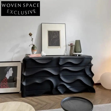 Modern Luxury Wood Console Cabinet for Entryway Living Room Storage