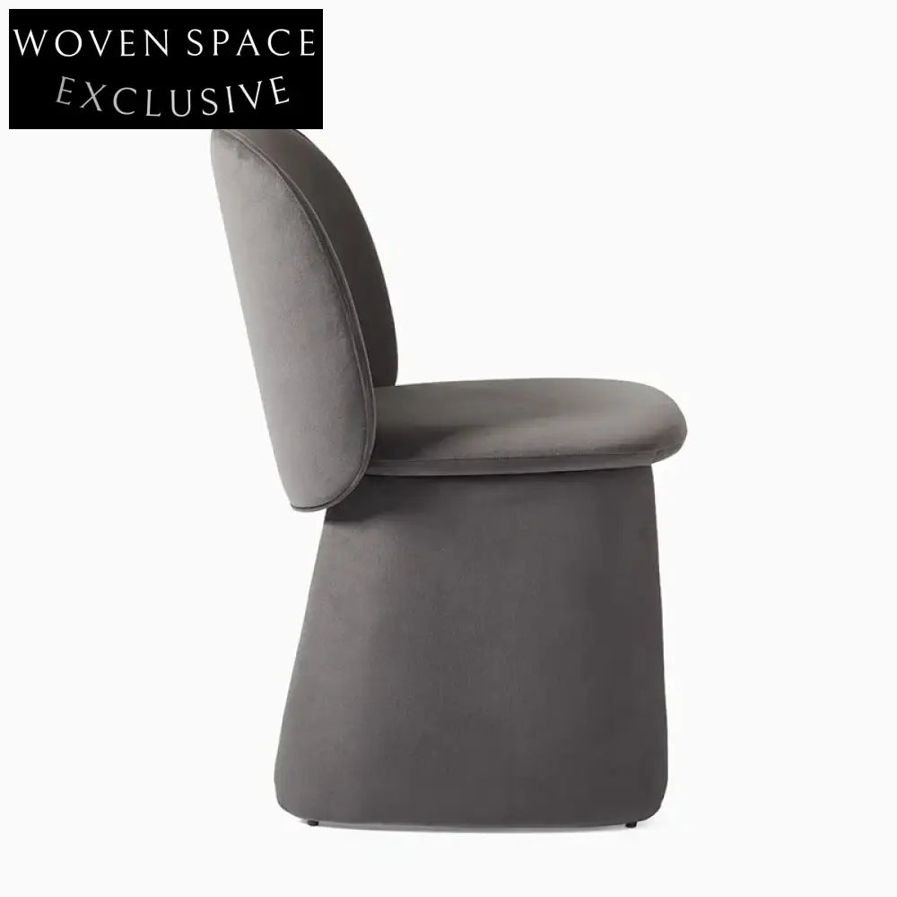 Modern Luxury Wood Frame Leather Upholstered Dining Chair for Home Restaurant