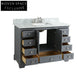 Modern Luxury Wooden Single Sink Bathroom Vanity Cabinet with Countertop