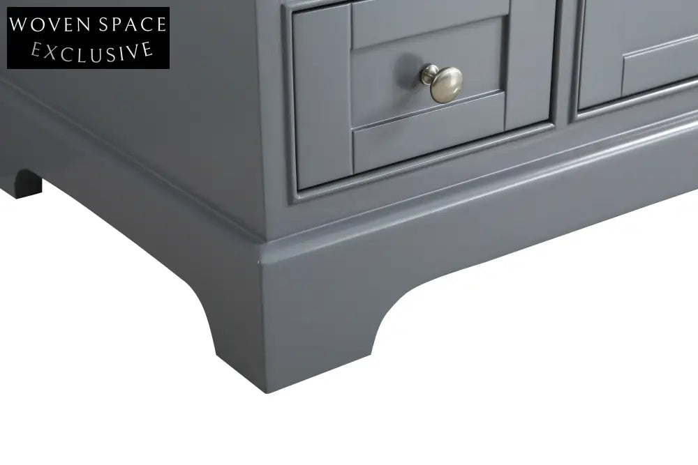 Modern Luxury Wooden Single Sink Bathroom Vanity Cabinet with Countertop