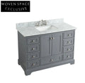 Modern Luxury Wooden Single Sink Bathroom Vanity Cabinet with Countertop