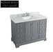 Modern Luxury Wooden Single Sink Bathroom Vanity Cabinet with Countertop