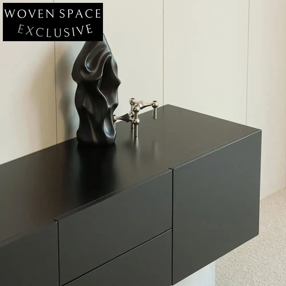Modern Luxury Wooden TV Stand Console Table with Drawers and Shelving