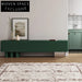 Modern Luxury Wooden TV Stand Console Table with Drawers and Shelving