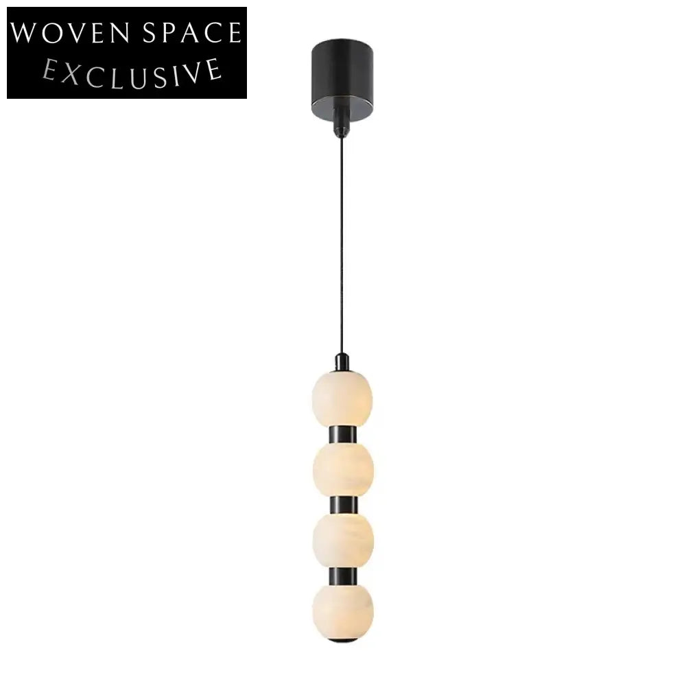 Modern Marble LED Pendant Lighting Fixture, Adjustable Height, Nordic Design Lamp