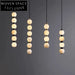 Modern Marble LED Pendant Lighting Fixture, Adjustable Height, Nordic Design Lamp