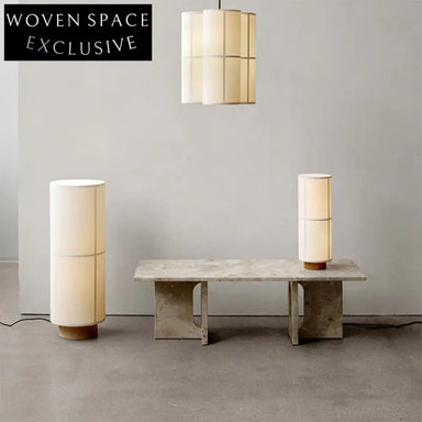 Modern Marble Rectangle Coffee Table with Natural Finish