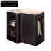 Modern Marble Top Coffee Table, Elegant Wooden Base, Built-in Storage Cabinet