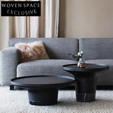 Modern Marble Top Nesting Coffee Table Set