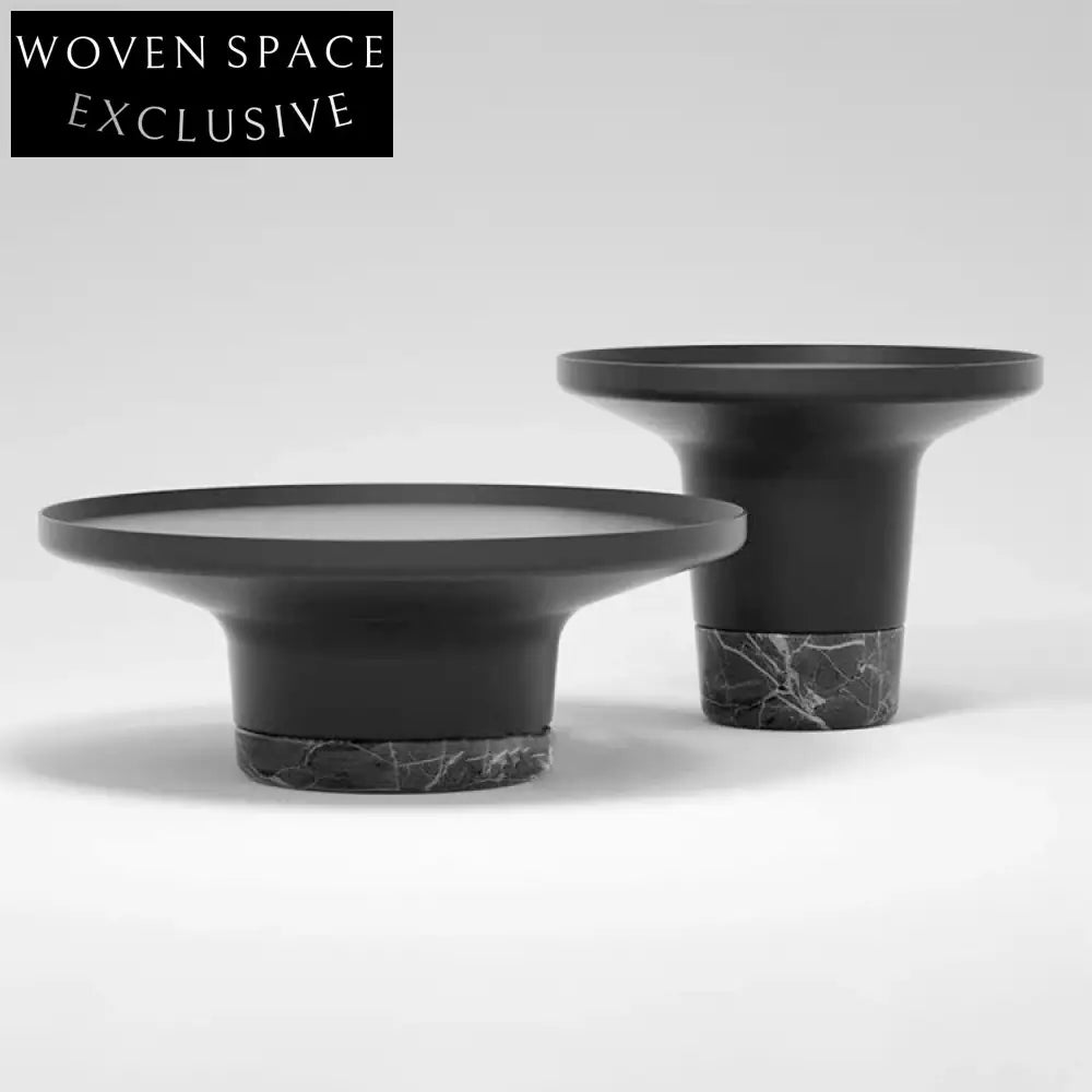 Modern Marble Top Nesting Coffee Table Set