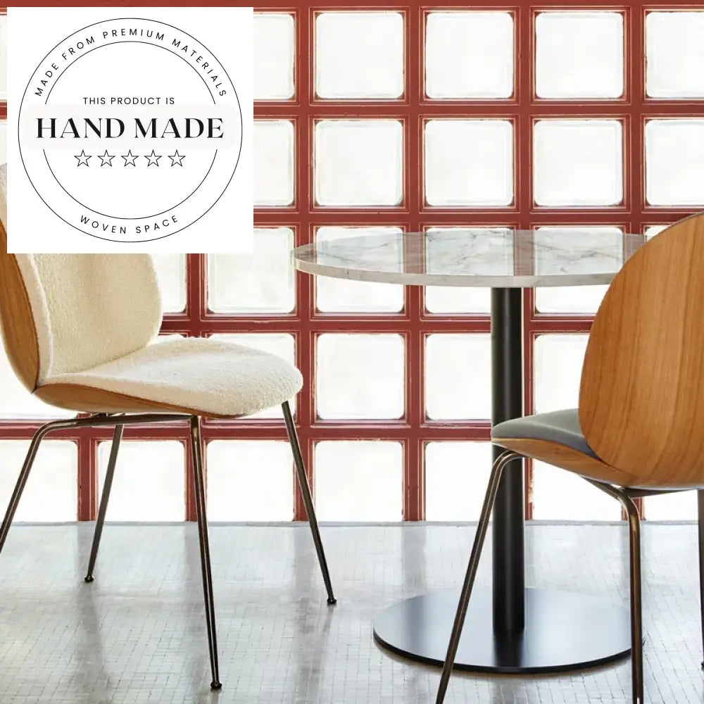 Modern Marble Top Outdoor Dining Table for Bistro Cafe Parties