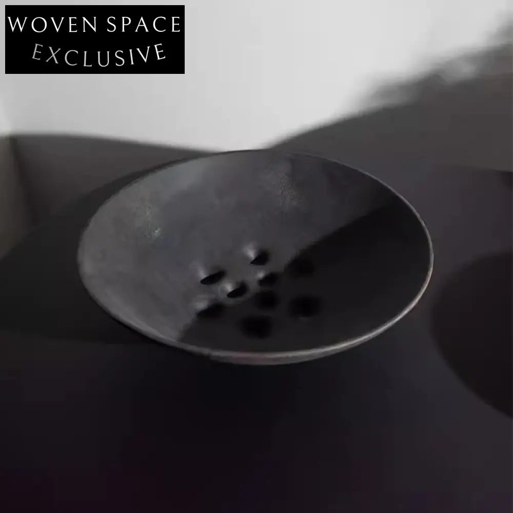 Modern Matte Black Ceramic Fruit Bowl for Chic Home Decor Display
