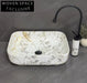 Modern Matte Finish Art Marble Above Counter Bathroom Basin