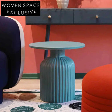 Modern MDF Round Colorful Coffee Side Table for Living Room Home Decor