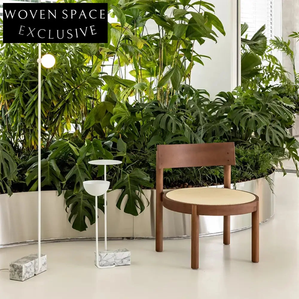 Modern Metal Coffee Side Table with Marble Base and Creative Design