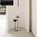 Modern Metal Coffee Side Table with Marble Base and Creative Design