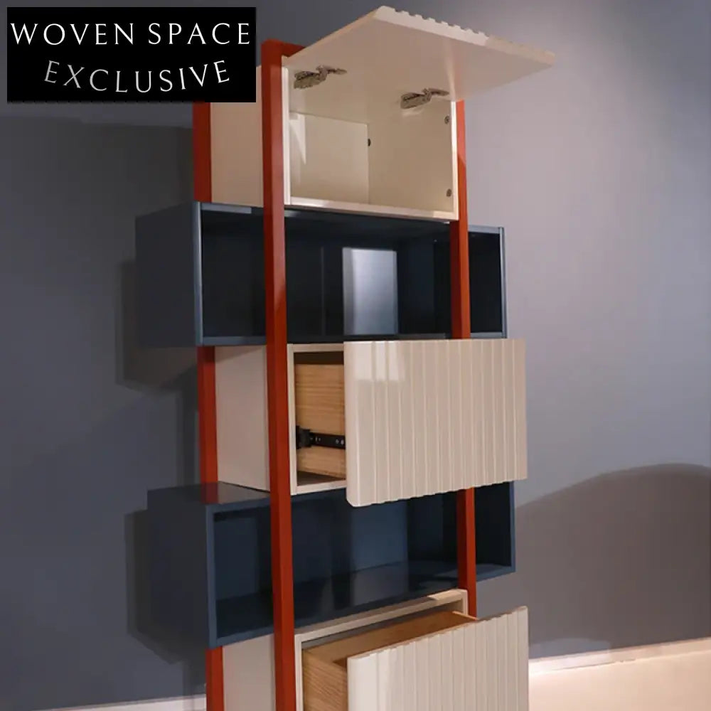 Modern Metal Frame 4-Drawer Storage Cabinet, Minimalist Mid-Century Tall Dresser