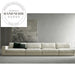 Modern Microfiber Fabric Italian Style Hotel Lobby Lounge Sectional Sofa