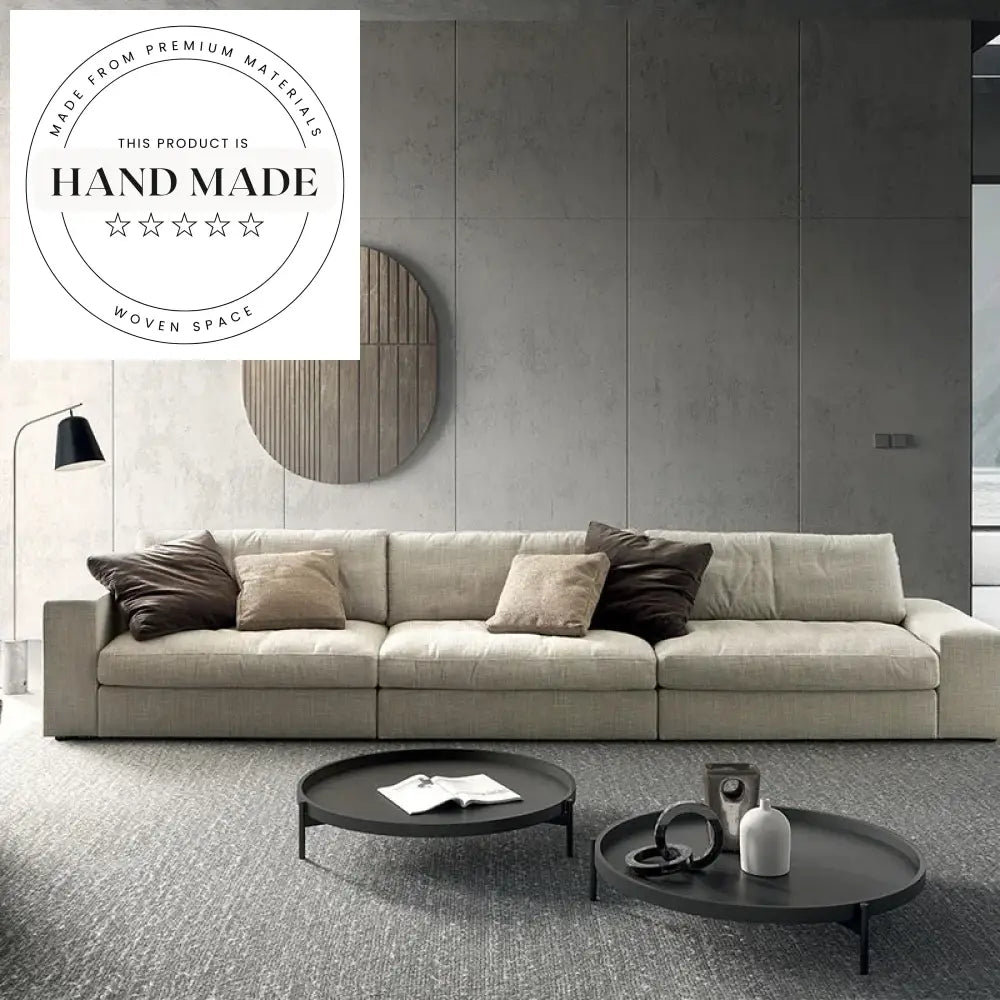 Modern Microfiber Fabric Italian Style Hotel Lobby Lounge Sectional Sofa
