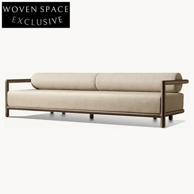 Modern Minimalist Aluminum Outdoor Sofa, Light Luxury Garden Balcony Lounge Seating