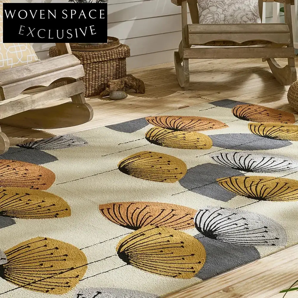 Modern Minimalist Artistic Polyester Area Rug for Living Room Bedroom Decor