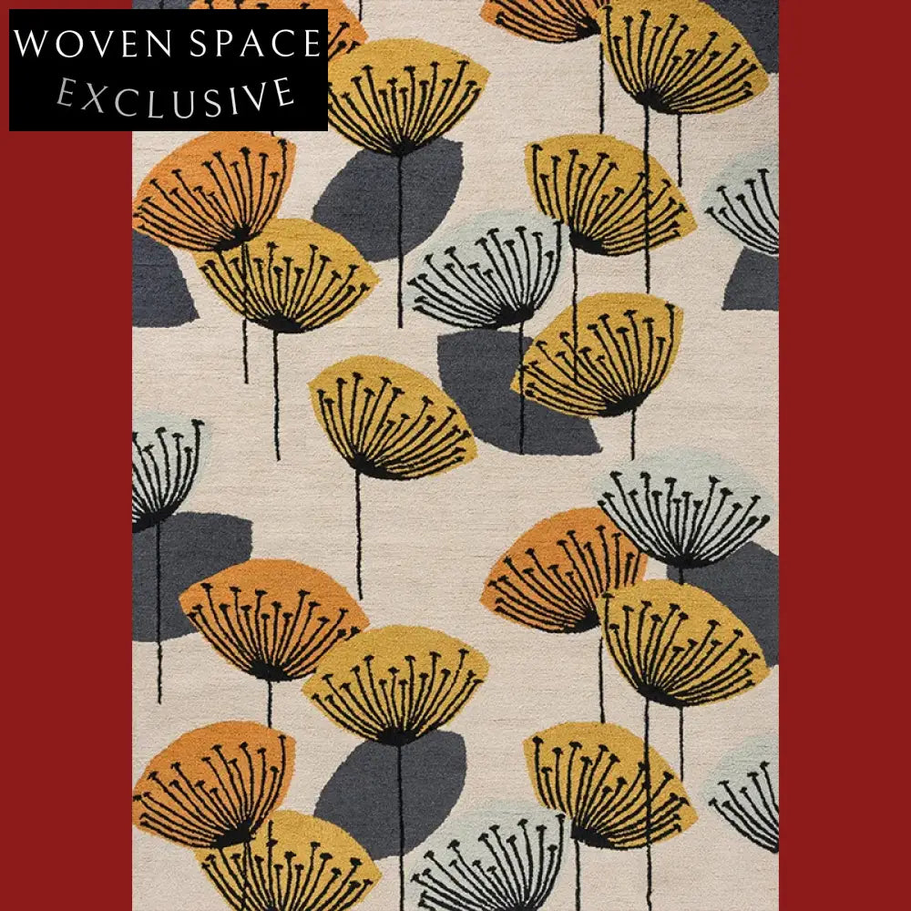 Modern Minimalist Artistic Polyester Area Rug for Living Room Bedroom Decor