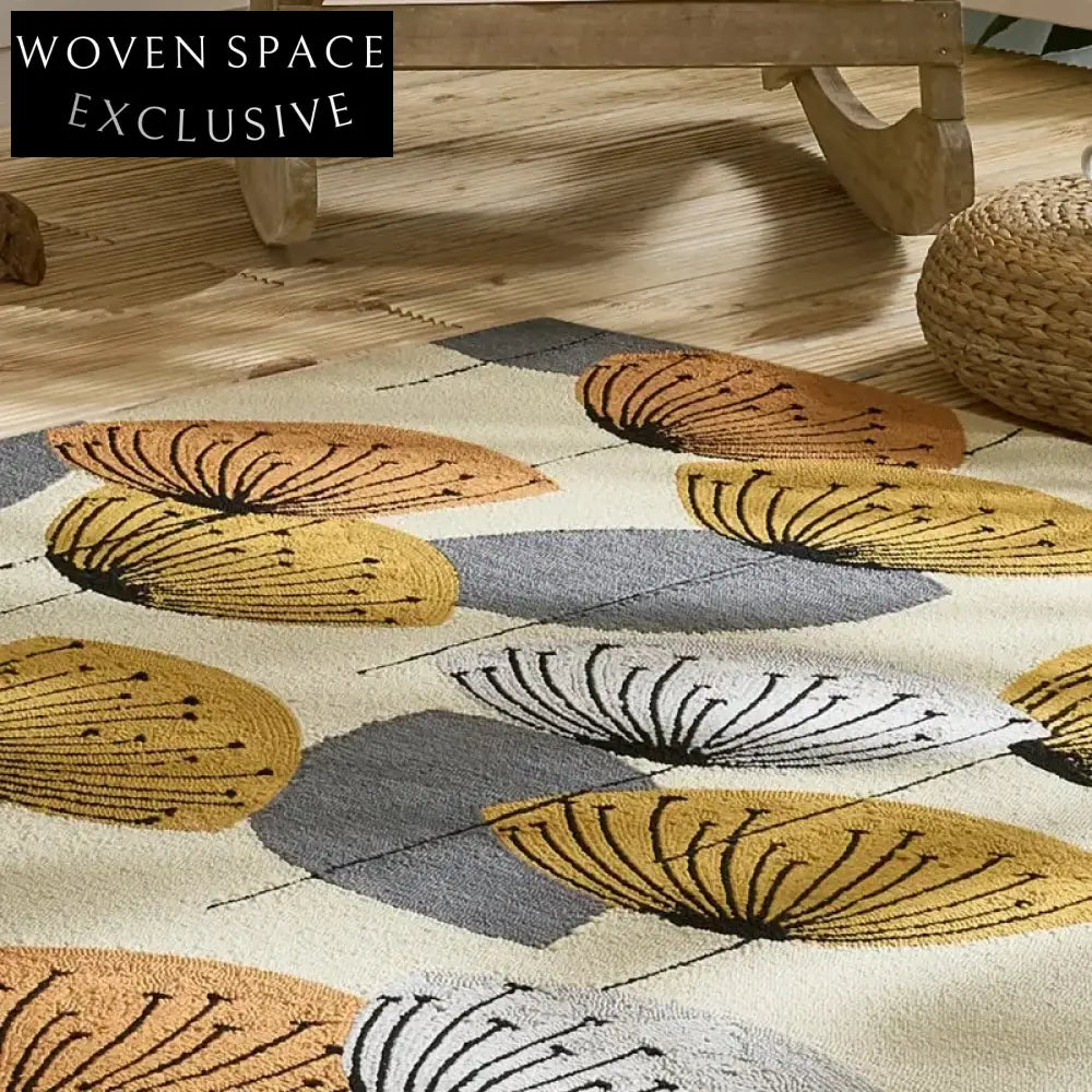 Modern Minimalist Artistic Polyester Area Rug for Living Room Bedroom Decor