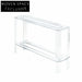 Modern Minimalist Clear Acrylic Console Table with Storage for Living Room
