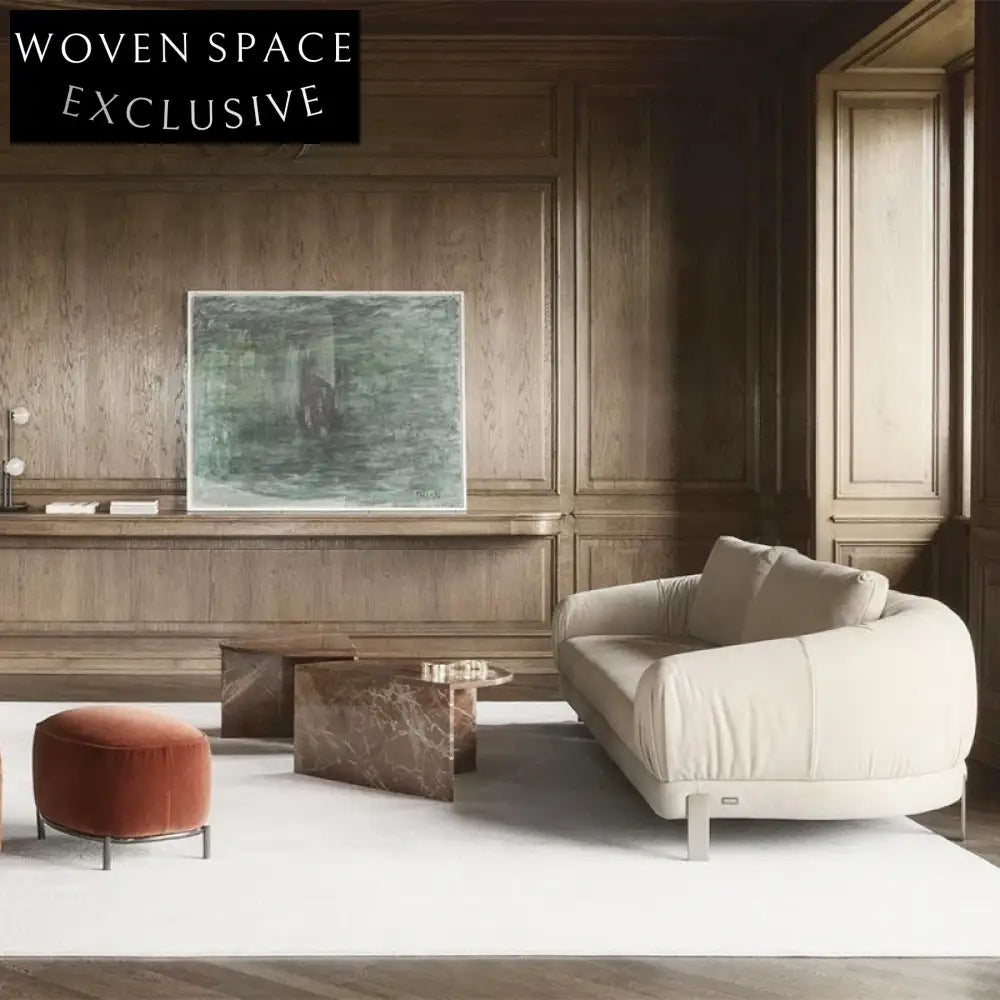 Modern Minimalist Corduroy Sectional Sofa - Solid Wood Frame, Leisure Comfort