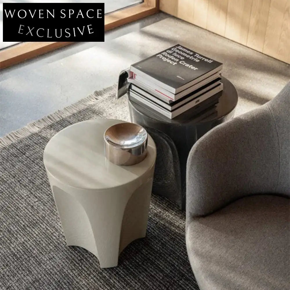 Modern Minimalist Cube Fiber Glass Waterproof Durable Living Room Coffee Table