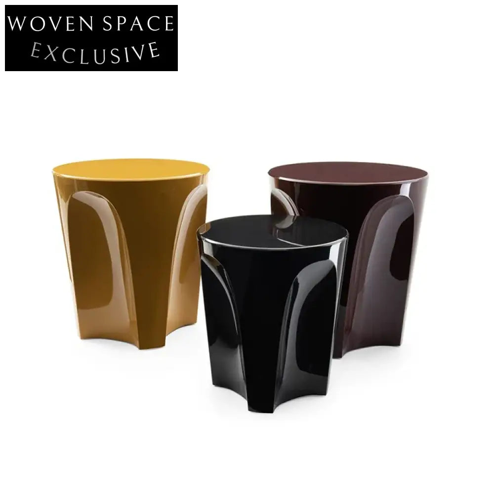 Modern Minimalist Cube Fiber Glass Waterproof Durable Living Room Coffee Table