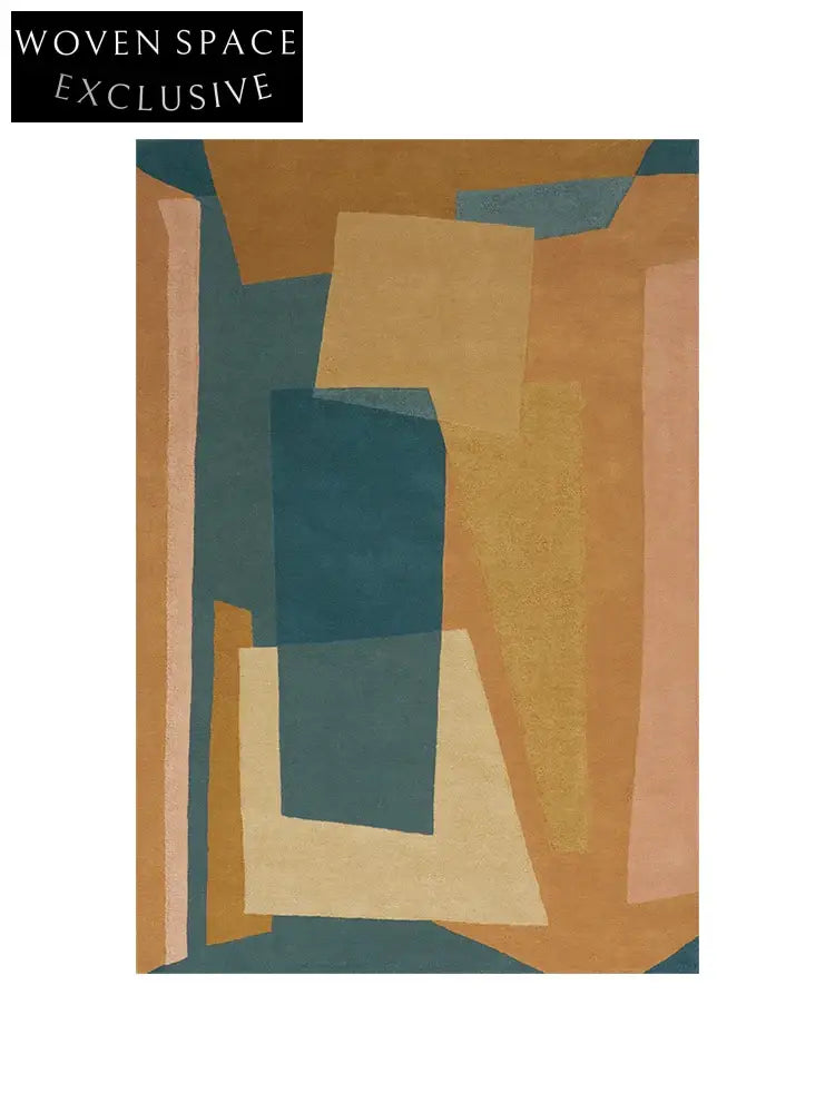 Modern Minimalist Custom Handmade Polyester Area Rug for Bedroom Living Room