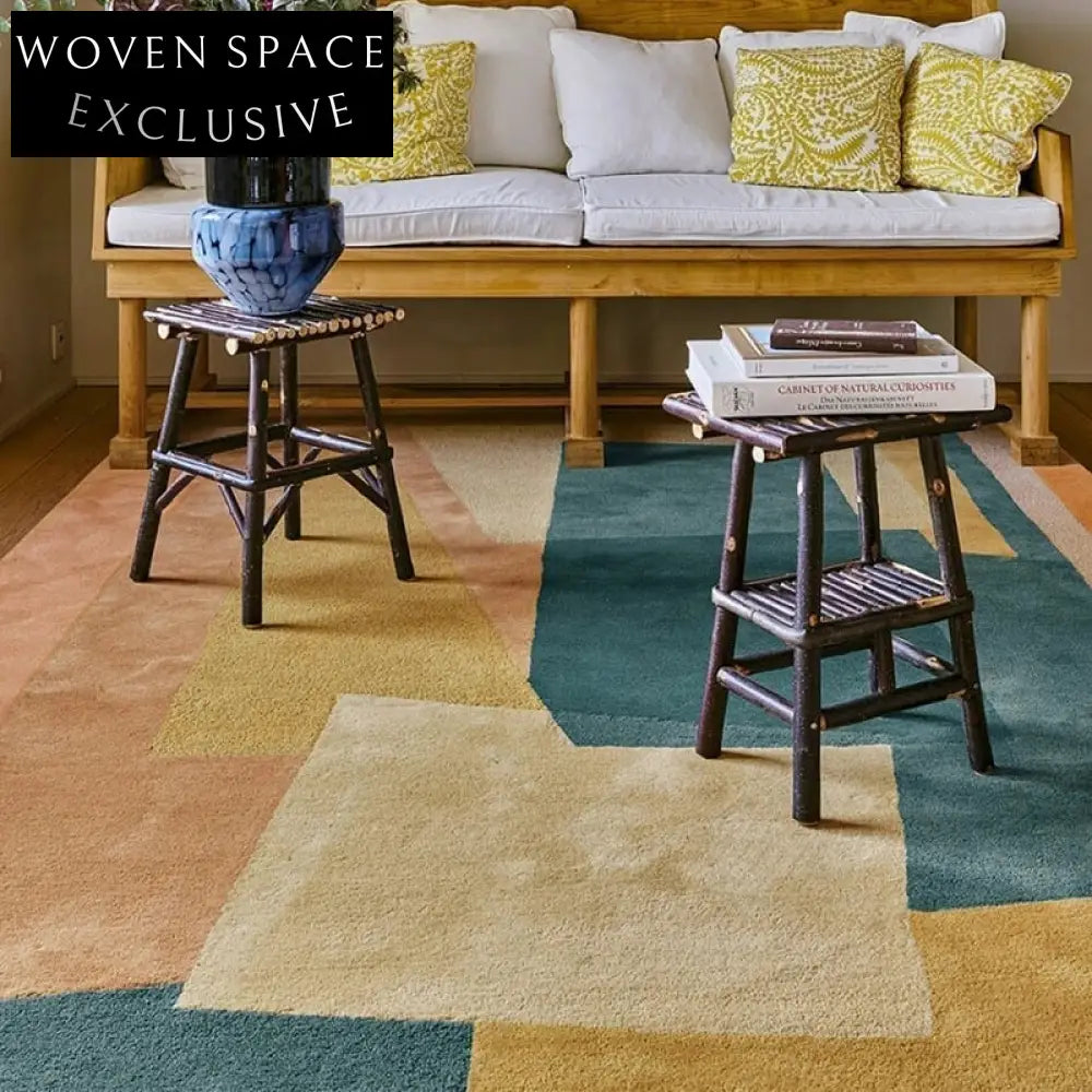 Modern Minimalist Custom Handmade Polyester Area Rug for Bedroom Living Room