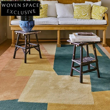 Modern Minimalist Custom Handmade Polyester Area Rug for Bedroom Living Room