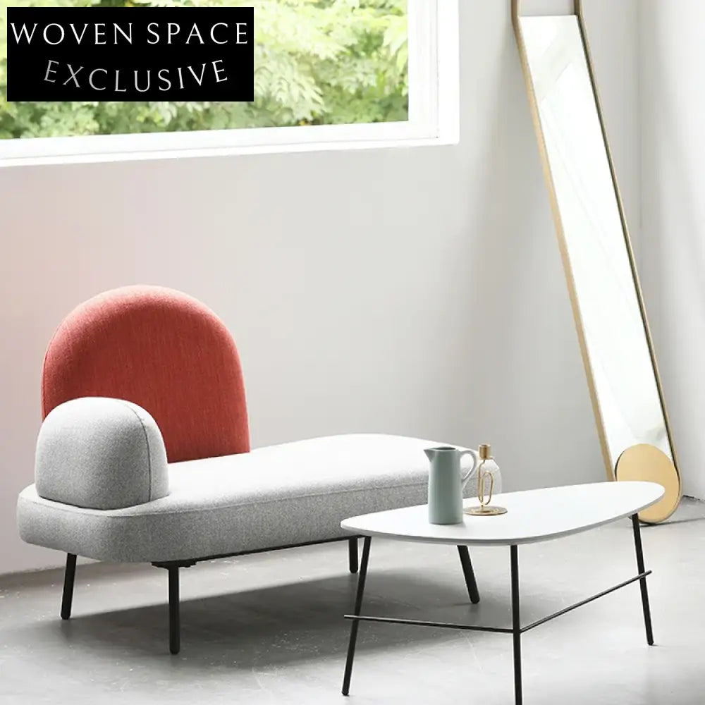 Modern Minimalist Fabric Office Living Room Lounge Seating Sofa