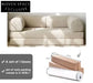 Modern Minimalist Fabric Sofa with 40D Sponge Cushion and Steel Frame