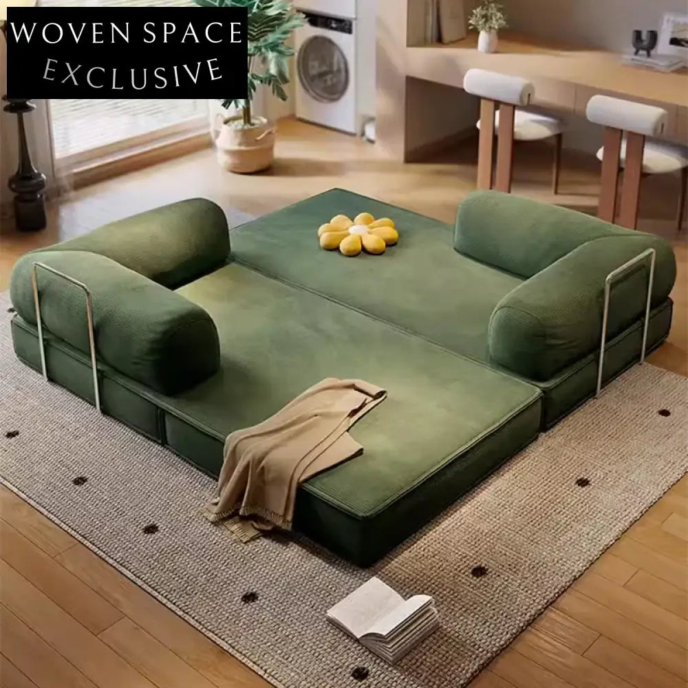 Modern Minimalist Fabric Sofa with 40D Sponge Cushion and Steel Frame