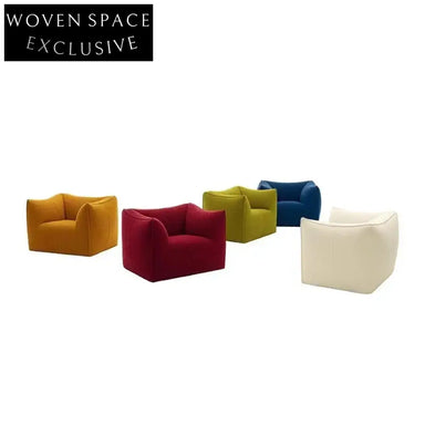 Modern Minimalist Fabric Upholstered Living Room Sofa, Comfortable Couch