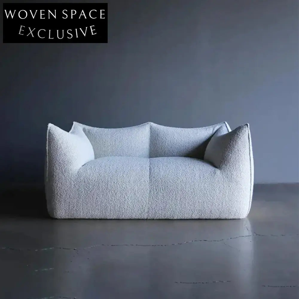 Modern Minimalist Fabric Upholstered Living Room Sofa, Comfortable Couch