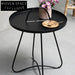 Modern Minimalist Full Metal Round Sofa End Side Coffee Table