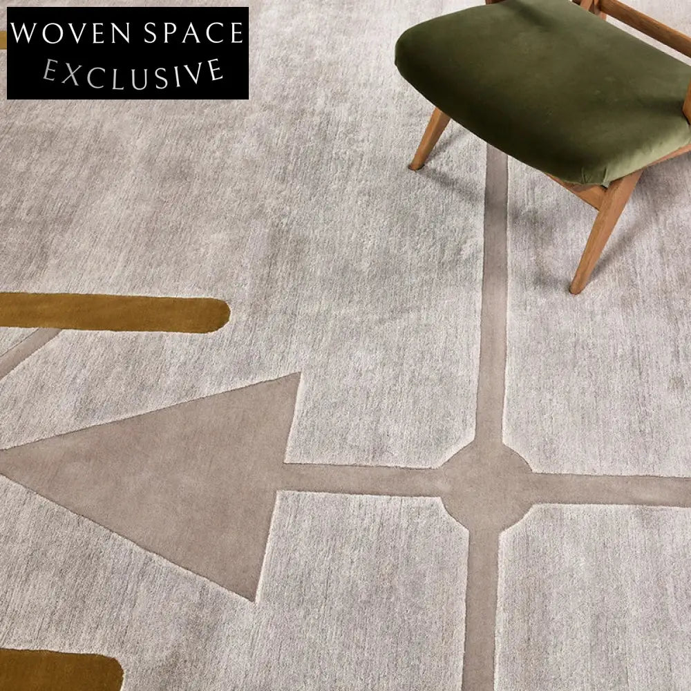 Modern Minimalist Geometric Area Rug Durable Polyester Hand Tufted Home Carpet
