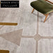 Modern Minimalist Geometric Area Rug Durable Polyester Hand Tufted Home Carpet