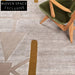 Modern Minimalist Geometric Area Rug Durable Polyester Hand Tufted Home Carpet