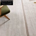 Modern Minimalist Geometric Area Rug Durable Polyester Hand Tufted Home Carpet