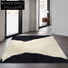 Modern Minimalist Geometric Area Rug - Machine Washable, Non-Slip Design