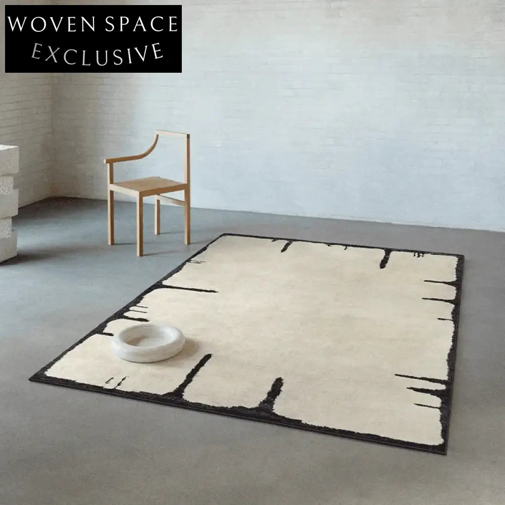 Modern Minimalist Geometric Area Rug - Machine Washable, Non-Slip Design